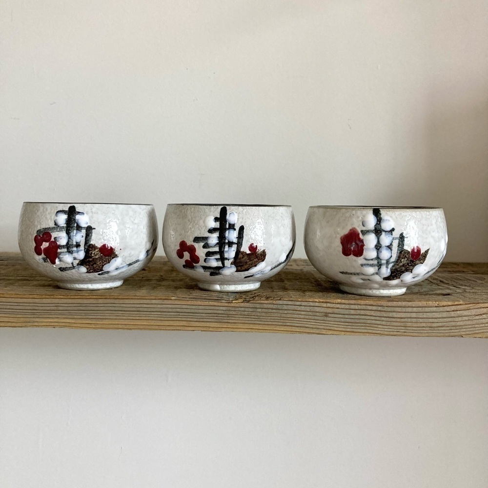 Sake cups set of 3